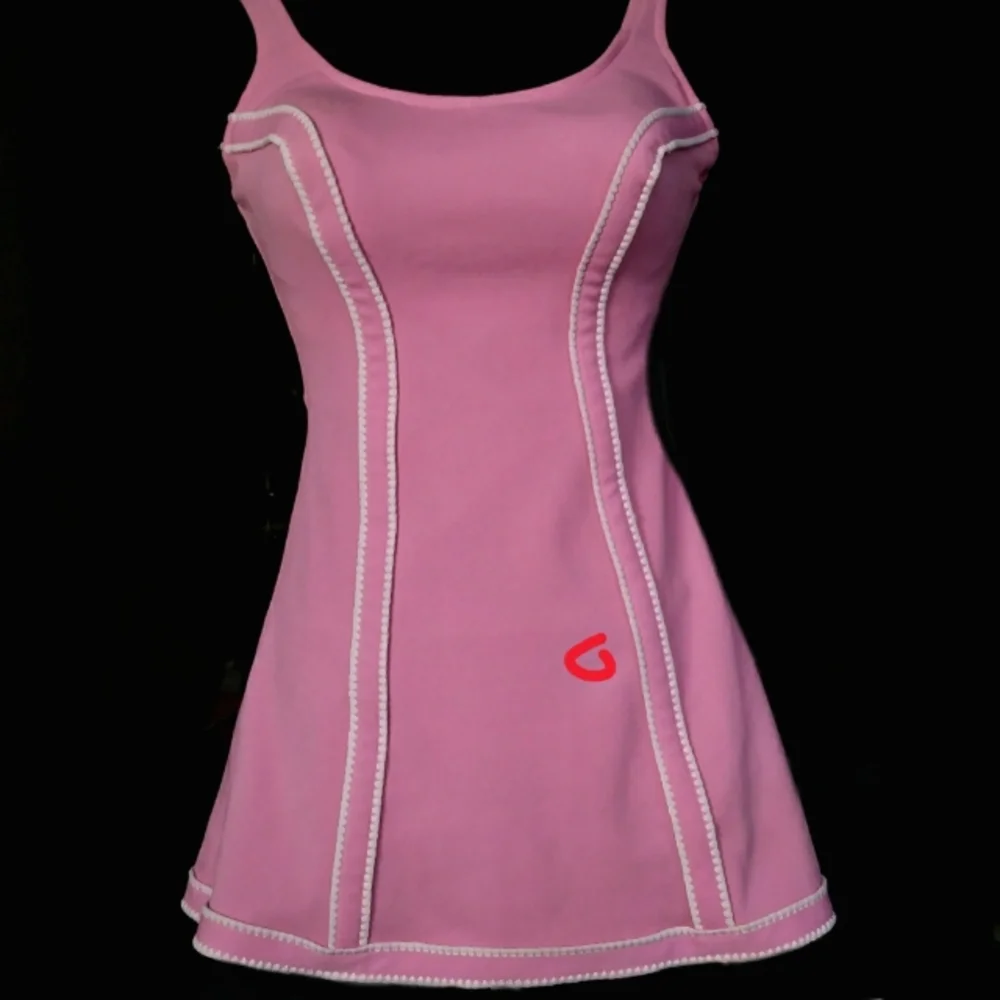 Vintage Pink One Piece Swim Dress - Picture 7 of 10